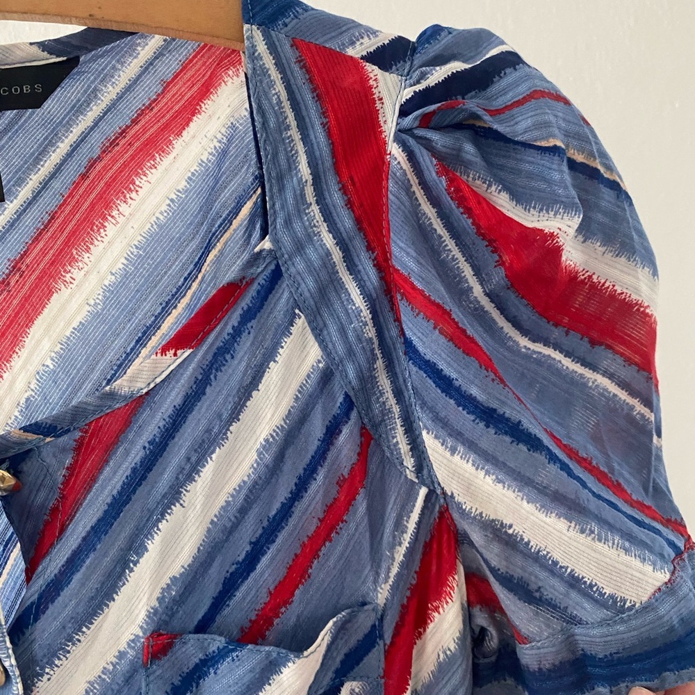 Marc By Marc Jacobs | Flutter Sleeved Striped Dre… - image 7